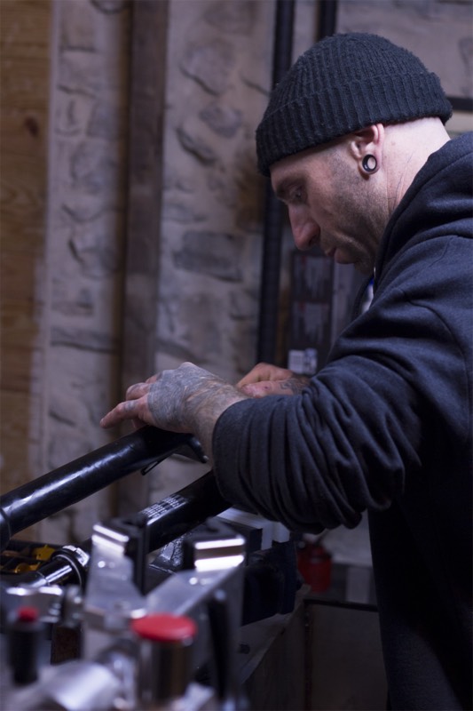 Matthieu Papazian au travail dans l'atelier X Down